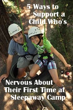 Here are some ways to support a child who's nervous about their first time at sleepaway camp.