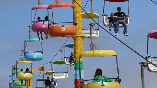 A ride at the Santa Cruz Boardwalk