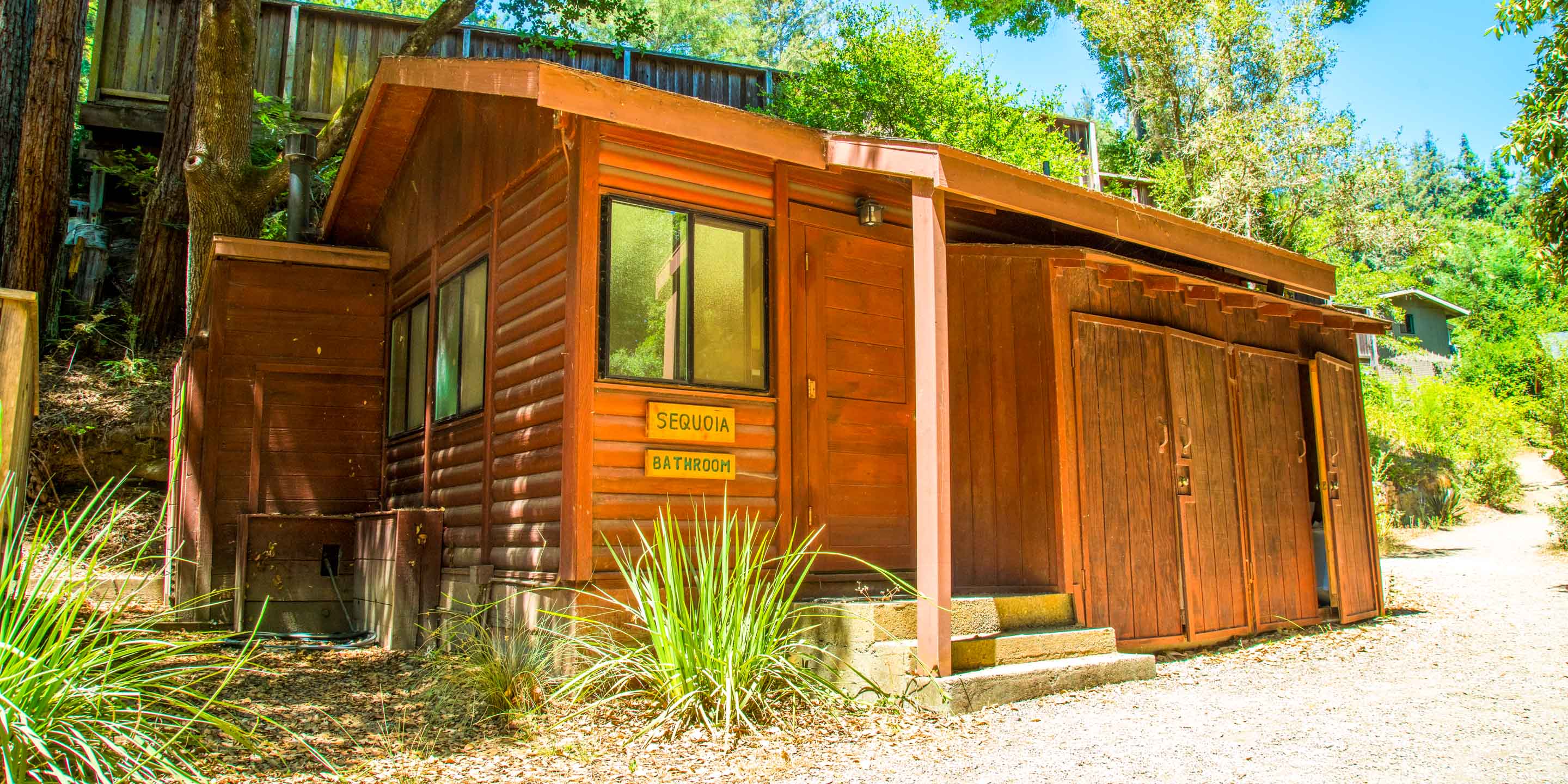 Sequoia, on of Kennolyn's camp bathroom cabins