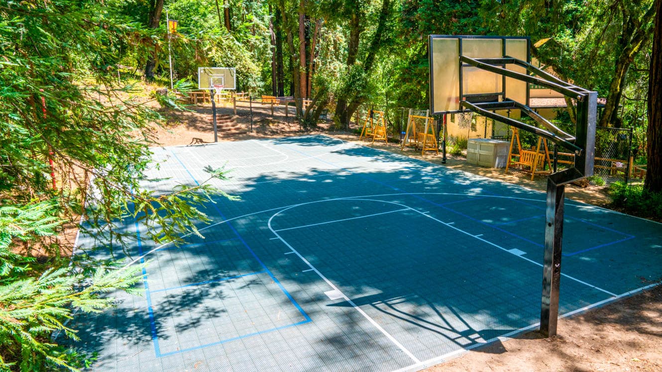 Basketball court at Kennolyn summer camp