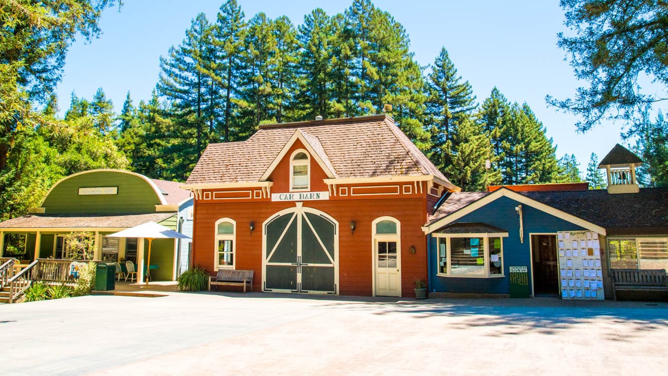 Car Barn building on Kennolyn's Main Street