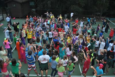 Dance Night kennolyn camps kids are like bumper cars